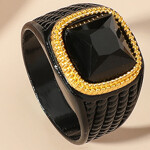 Ring schwarzen gold
